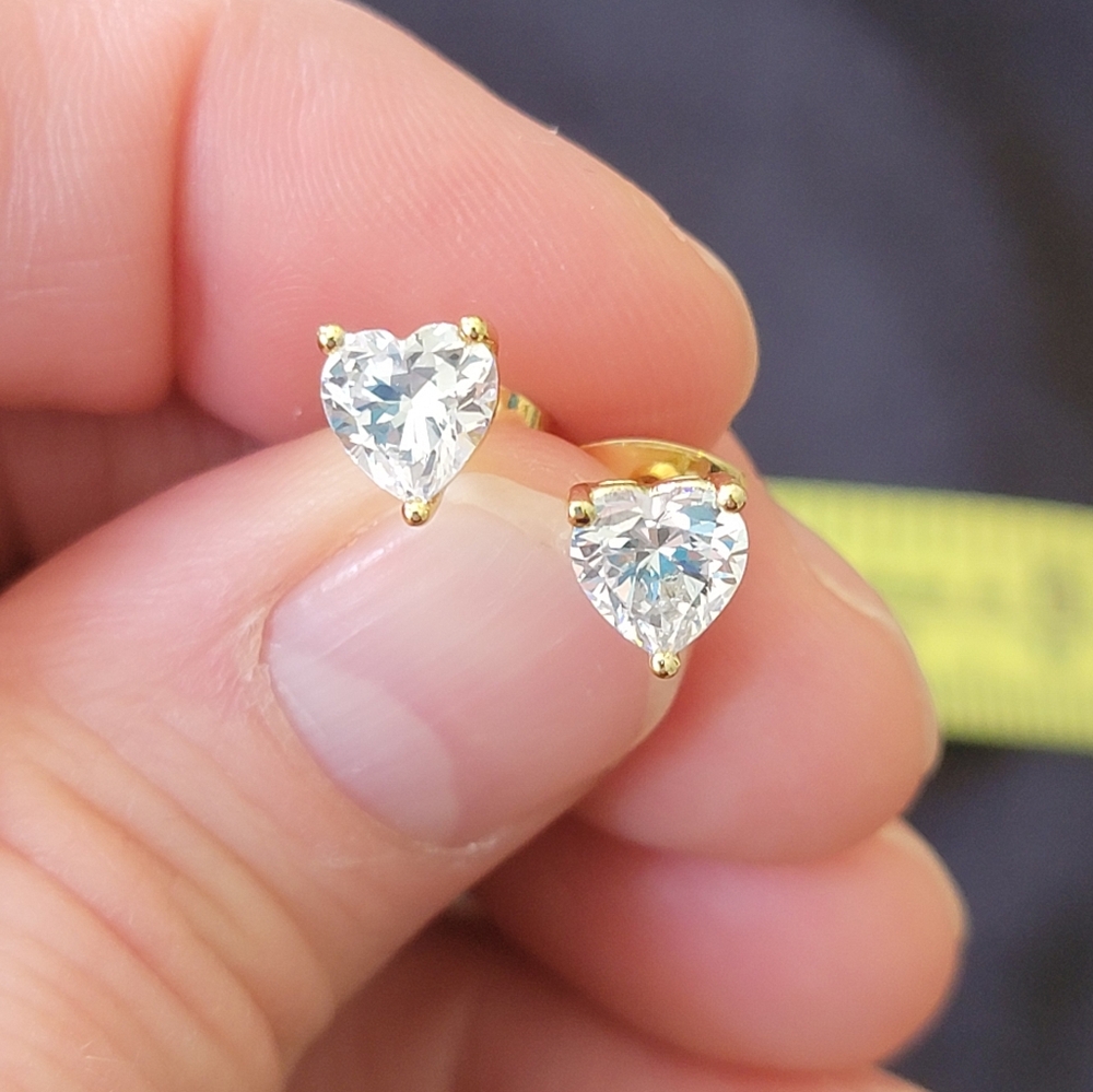 Heart studs